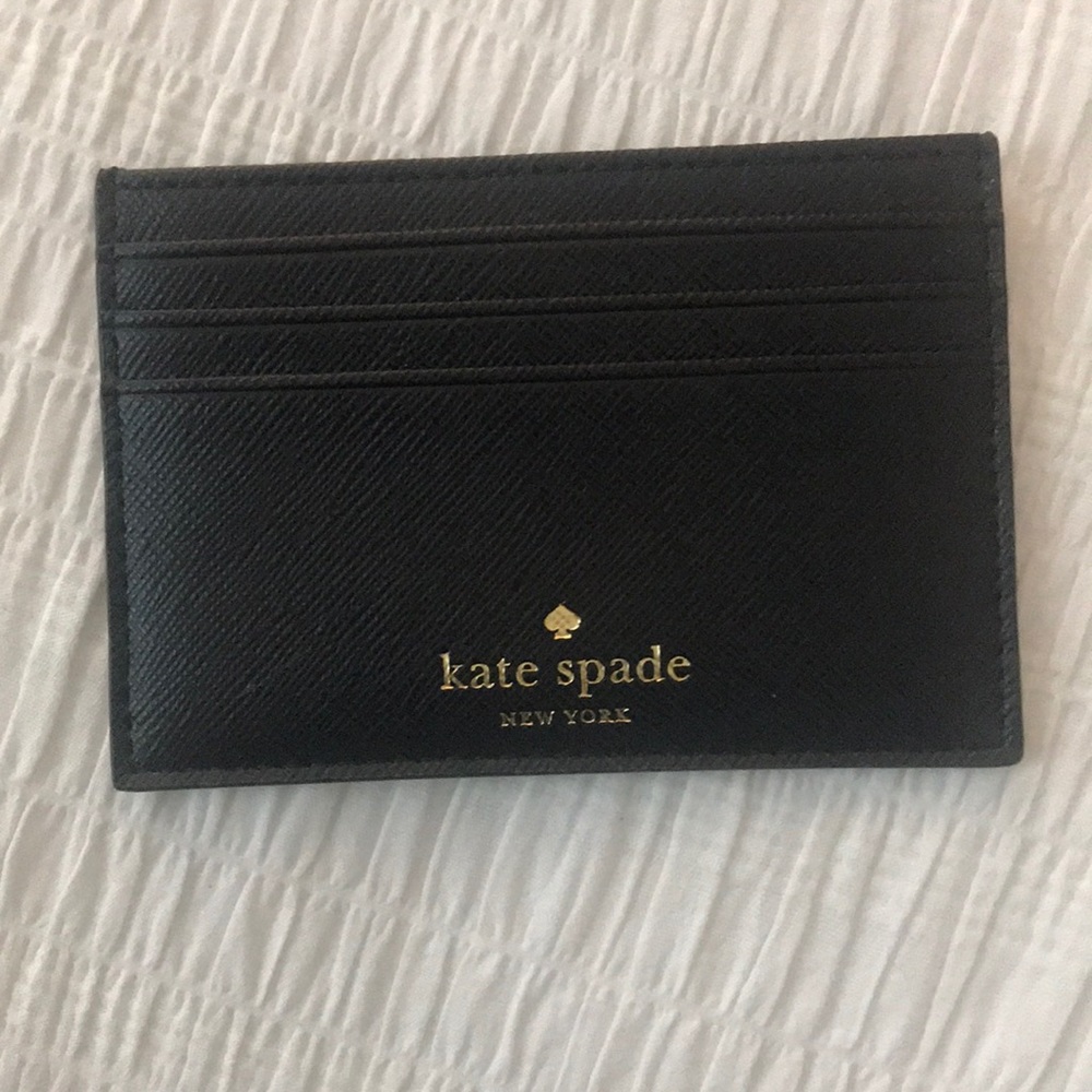 Kate Spade Black Sparkly Cardholder